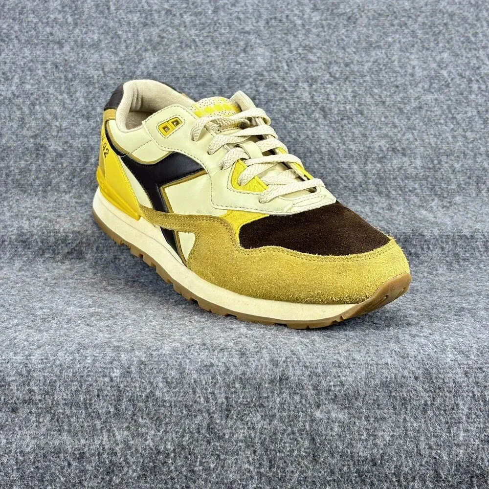 Diadora N.92 Heritage Sneakers Men’s US 9.5 EU 43 Yellow Brown Suede Leather